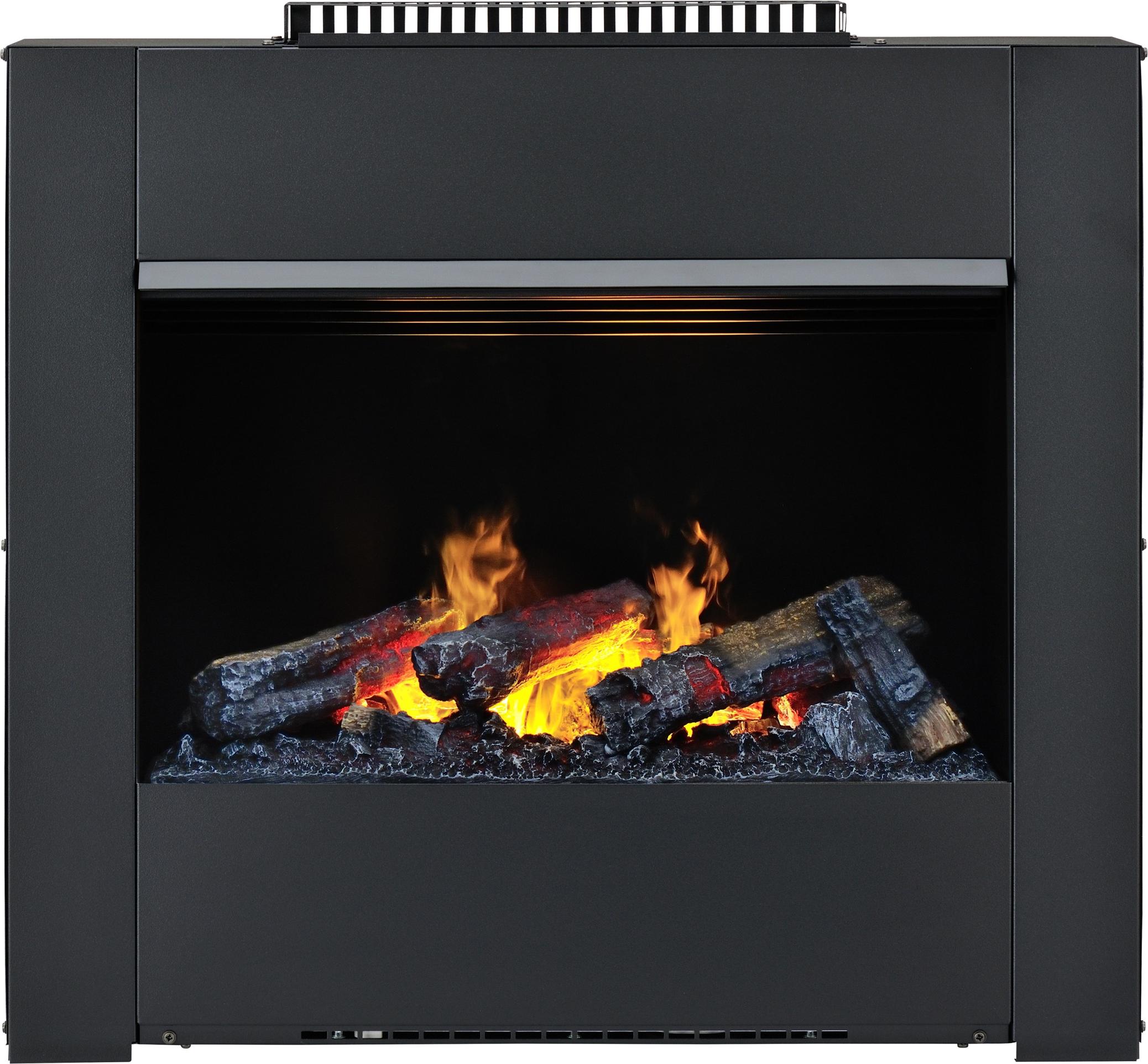 Dimplex Wall fire engine L Opti-myst [Elektroeinsatz für die Wandmontage]: ohne Stehrost - Schwarz, spiegelnd