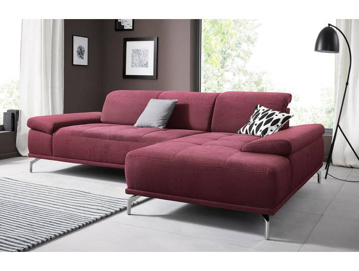 Ecksofa, Flachgewebe, Chianti, 269×174 cm, Sitztiefenverstellung, Vintage, Places of Style