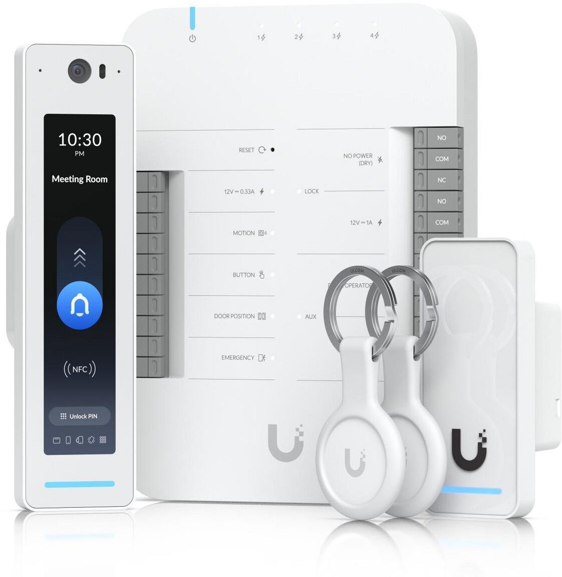 Ubiquiti UniFi Access G3 Starter Kit Pro (UA-G3-SK-Pro) - Door Hub, G3 Reader Pro, G3 Reader & 2 Pocket Keyfobs