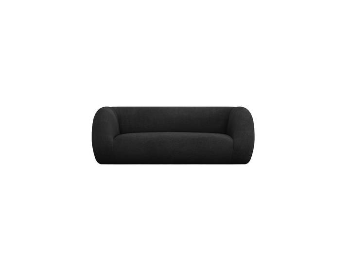 2-Sitzer Design Sofa „Essen“ Bouclé Schwarz chosen by Bloomingloft