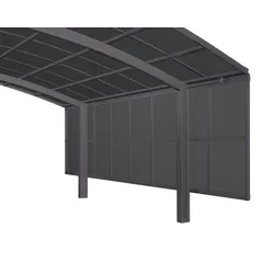 Ximax Carport Seitenwand Höhe 200 cm Schwarz