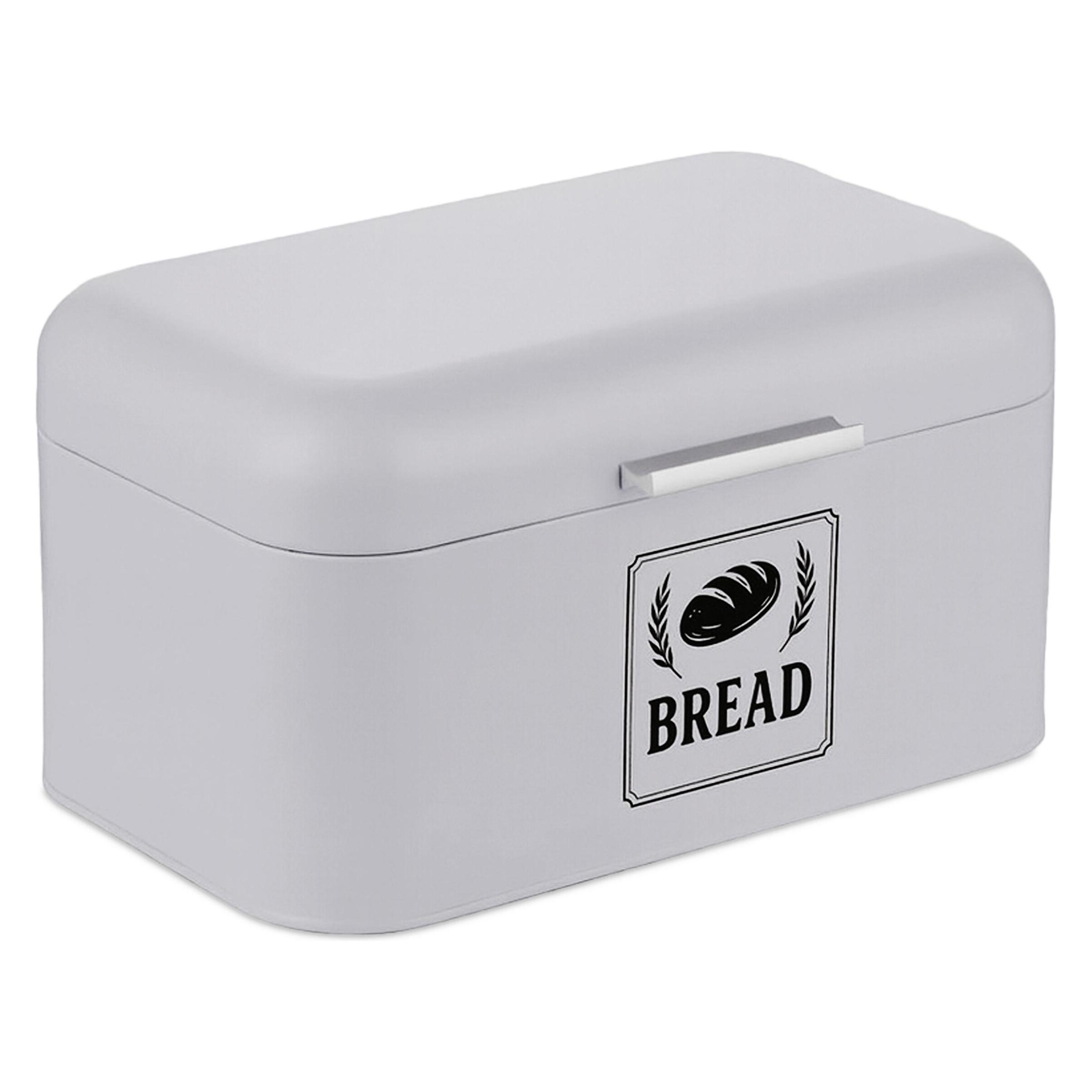 Relaxdays Retro Brotkasten mit Deckel & Griff (4052025856335)