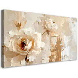 LEINWANDBILD Blumen 80x40cm