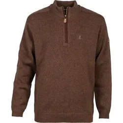 Islande Bestickter Troyer Herren, m. Percussion-Motiv (Brown), 3XL