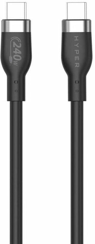 Hyper Silikone USB-C til USB-C Kabel - 1m / 240W - Sort
