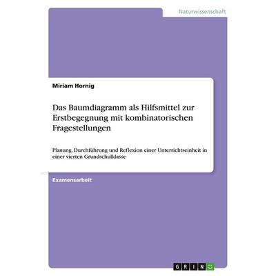 Das Baumdiagramm als Hilfsmittel zur Erstbegegnung mit kombinatorischen Fragestellungen, Taschenbuch von Miriam Hornig, GRIN, 978-3-640-10163-4