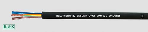 HELU HELUTHERM 120 Hochtemperaturleitung 3G 1.5mm² Schwarz 24031 100m