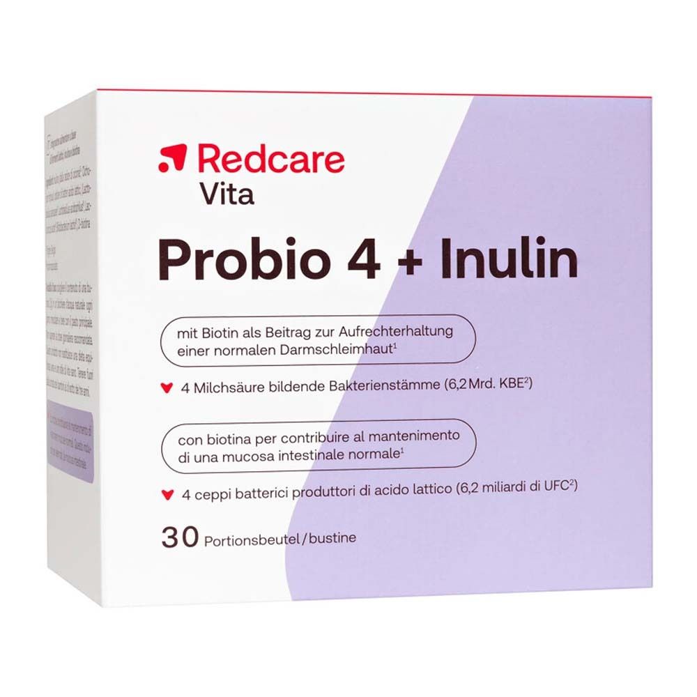 Redcare Probio 4+Inulin Pulver 30 St