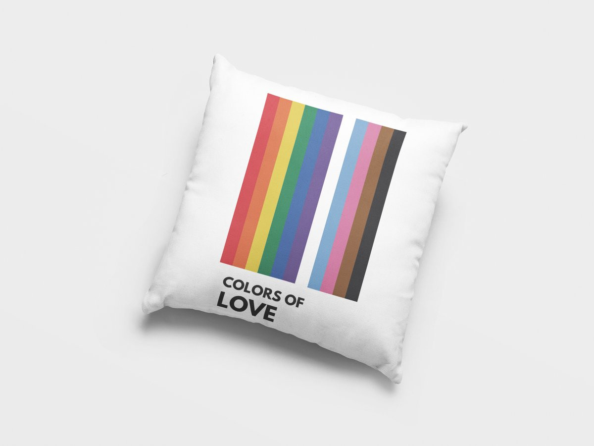 LGBTQ Trots Kussen met Intersectie Design - Kleuren van Liefde Sierkussen voor Woondecoratie