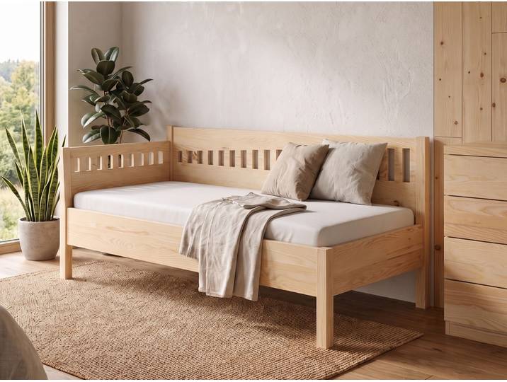 Sofabett „Stefanie“ Esche 140 x 220 cm Massivholz Esche