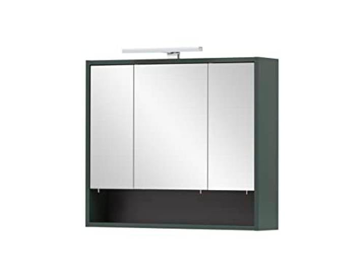 Schildmeyer Kent 151134 Armoire à Miroir\, Vert forêt\, 70 x 16 x 64\,2 cm