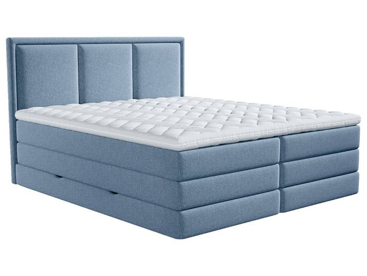 XORA Boxspringbett SWING, blau, Stoff
