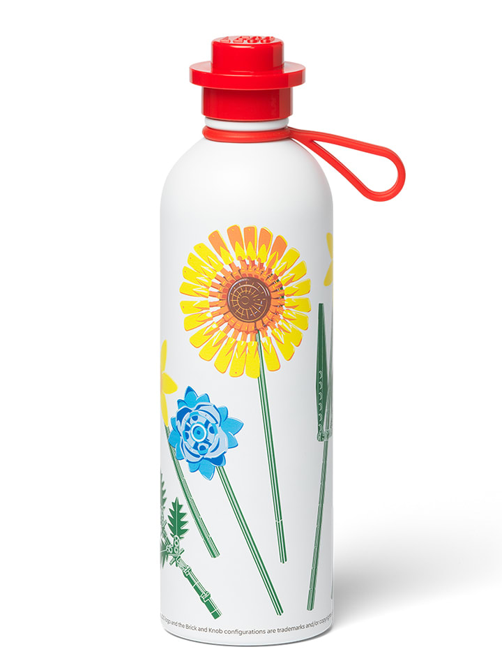 LEGO Trinkflasche "Spring Flower" in Weiß/ Gelb/ Rot - 560 ml - onesize