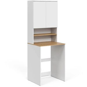 Vicco Waschmaschinenschrank Viktor, weiß / artisan eiche, mit 4 Fächern & 2 Türen, aus Holz, (B/H/T) 68 x 188,6 x 60 cm