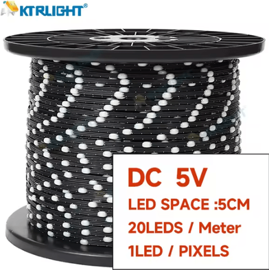 Inspire Curations WS2811 Programmable RGB LED Garland Lights 5.0cm Black Wire 5v 3pin 100 Meters