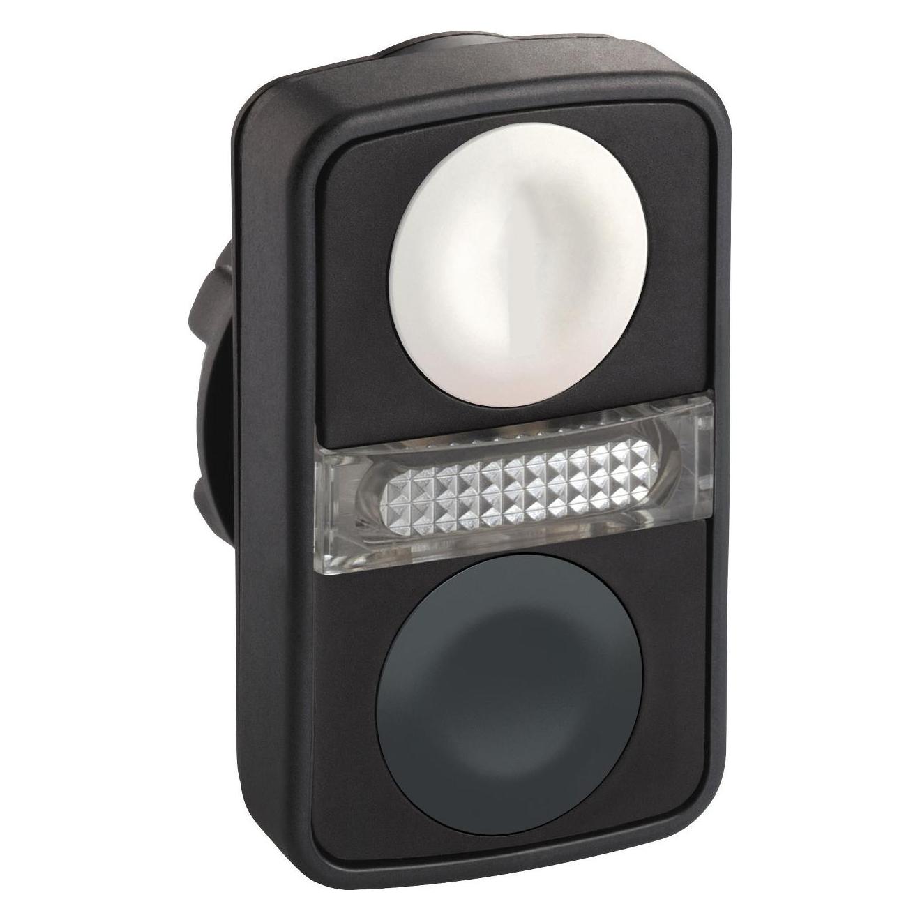 Schneider Electric 22mm Multi Push Button Flush White Black (ZB5AW7A1720)