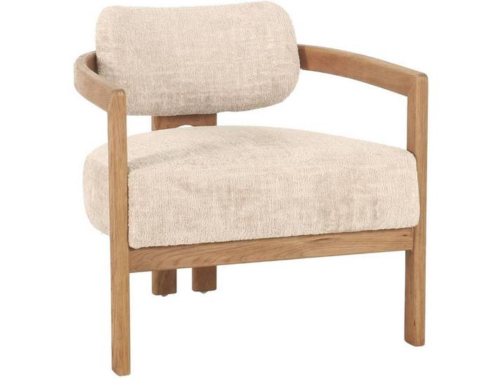 Must Living Sessel Kelly aus Stoff, Sand/Natur