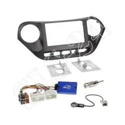Hyundai i10 (IA) ab 2013 Autoradio 2-DIN Blende + LFB Adapter + Radioblende R...