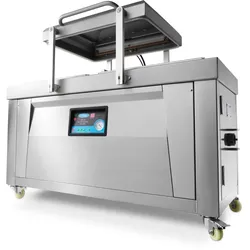 Vakuum-Verpackungsmaschine - 60 cm Siegel - Doppelkammer Abmessungen B76 x T60 x H16cm - Maxima. Maxima