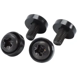 19“ BEFESTIGUNGS-SET, 4 Rackschrauben mit 4 verdrehgesicherten Unterlagscheiben
