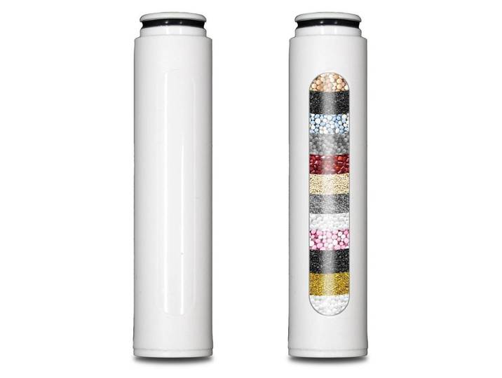 Duschkopf mit Filter und Schlauch, 8 Strahlarten, Wassersparend, ABS-Material