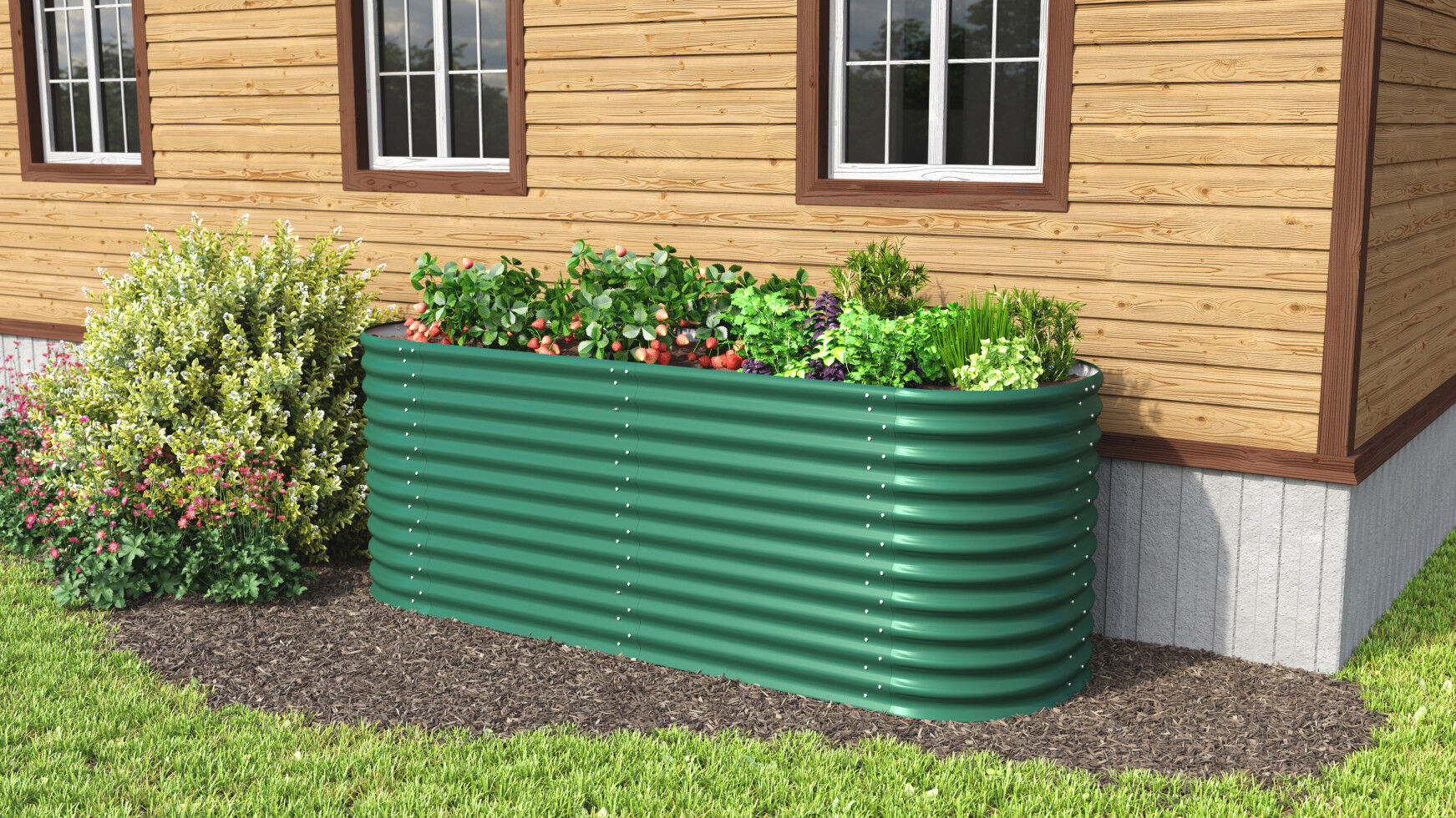 Vitavia Erweiterung Stretched zu Hochbeet 858 80 x 86 cm seegras