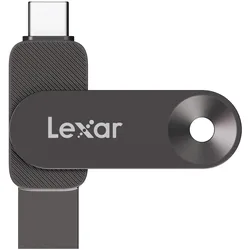 Lexar D500 Dual USB JumpDrive - 1TB (1000 GB, USB-A, USB-C), USB Stick, Grau