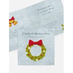Weihnachtsgrußkarten geschäftlich selbst gestalten mit Spruch und Fotos im Onlinedesigner bei Meine-Kartenmanufaktur.de