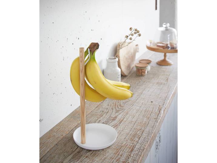 Porte-bananes 13 x 28 x 13cm Blanc