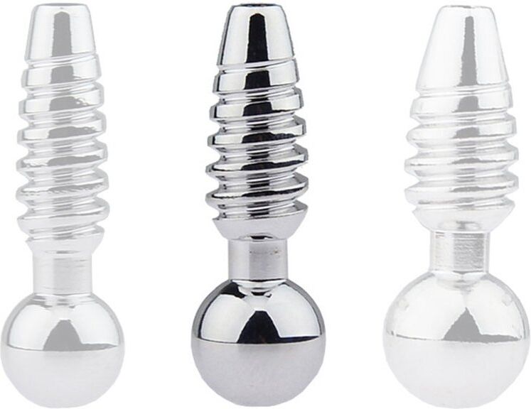 FUKR Plug pénis percé Screw M 2.5cm - Diamètre 9mm