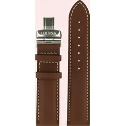 Certina - Leder Ds Pilot Standard Lederband Braun 21/20mm, Xl C600007156 - braun,genarbt,kalb