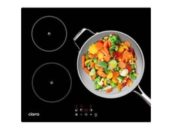 CIARRA Plaque à induction 3 foyers 59x52 cm Minuterie Auto-Arrêt Sécurité Enfant CD3BIH-F