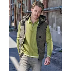 engbers Herren Wasserdichte Weste aus Cord Grün regular uni - 48