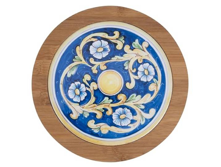 Decoratieve tegels 20 cm van keramiek en bamboe Sicilië