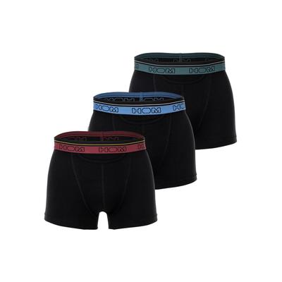 Boxershorts HOM "Boxershort Tiago Pants HO1 3er pack 3er Pack", Herren, Gr. XL, 3 Stk., bunt (schwarz), Unterhosen