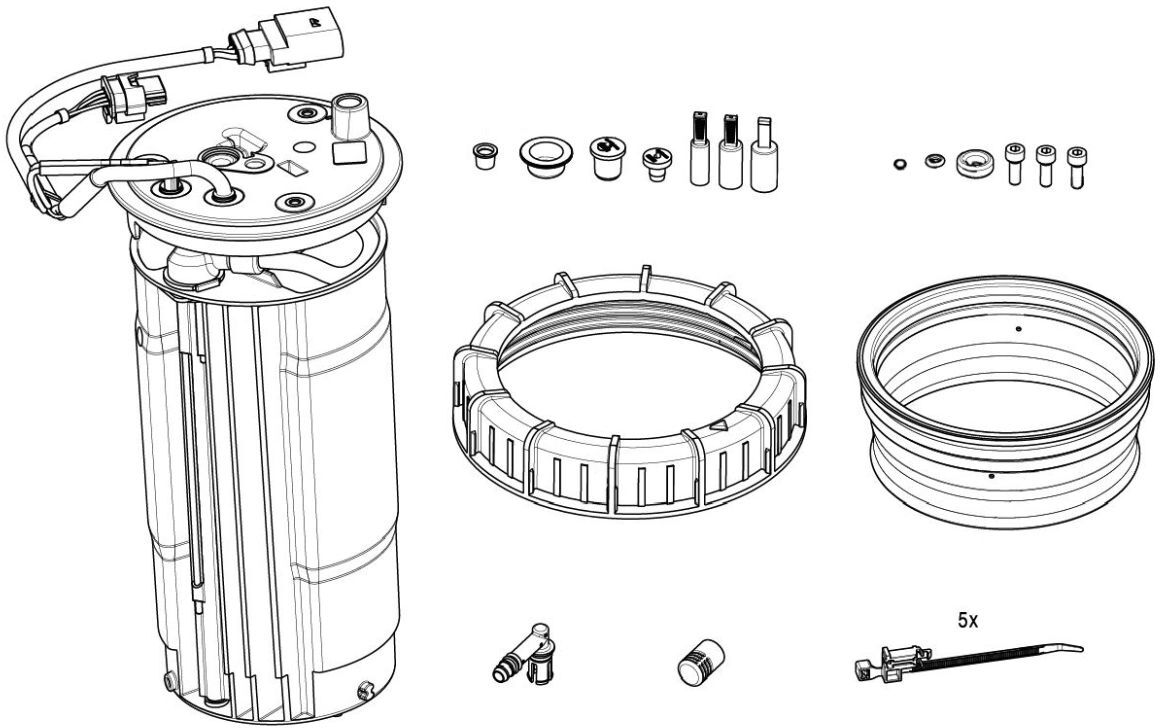 Beheizung, Tankeinheit (Harnstoffeinspritzung) BOSCH F 01C 600 245