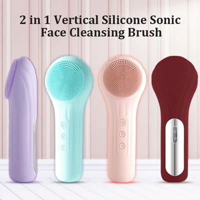 Uplift Picks Rechargeable Sonic Facial Cleansing Brush Waterproof Electric Face Scrubber purple
