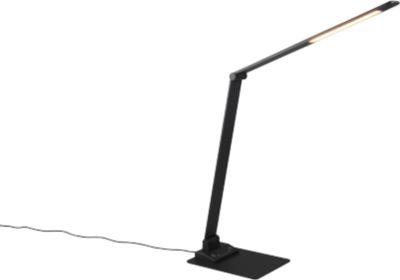 TRIO LED-Tischleuchte TRAVIS, 6,5 W, 650 lm, dimmbar, USB-Ladefunktion, schwarz