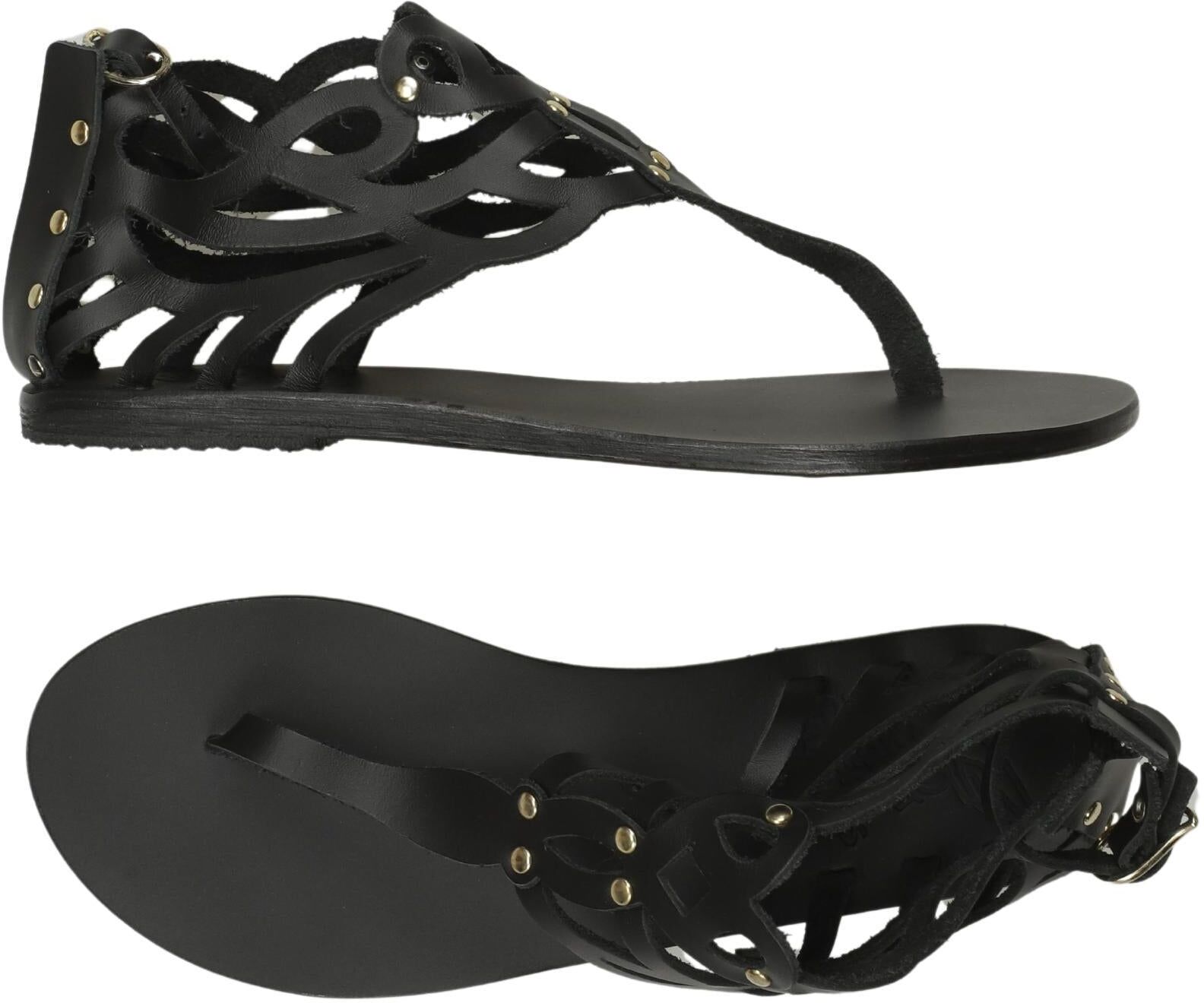 Ancient Greek Sandals Damen Sandalen, Schwarz, Gr. EU 38, Leder - Second Hand