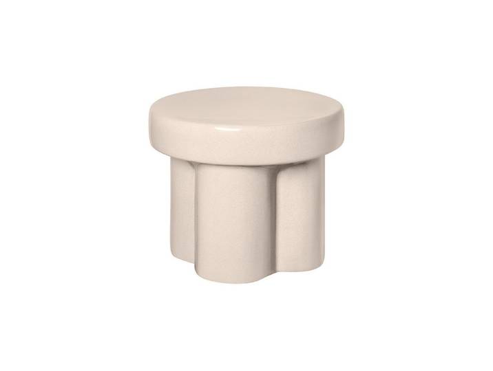 blomus Sitzhocker -TORU- Keramik-Hocker: Funktion als Sitzhocker oder Beistelltisch, Beistelltisch, Keramiksitz, Design Hocker, Glasur, Dekorativ, Vielseitig