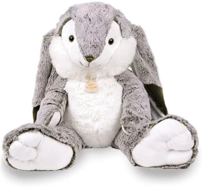 Peluche Lapin Marius Gris chaud 50 cm - Histoire d'Ours