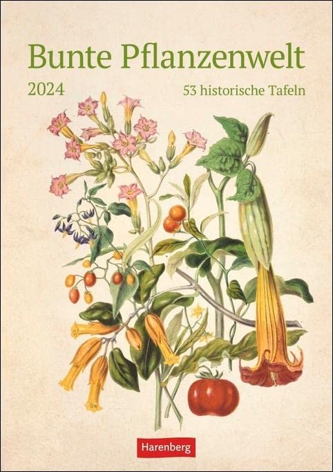 Bunte Pflanzenwelt Wochenplaner 2024: 53 historische Tafeln - Preis vom 30.09.2026 22:30:23 h