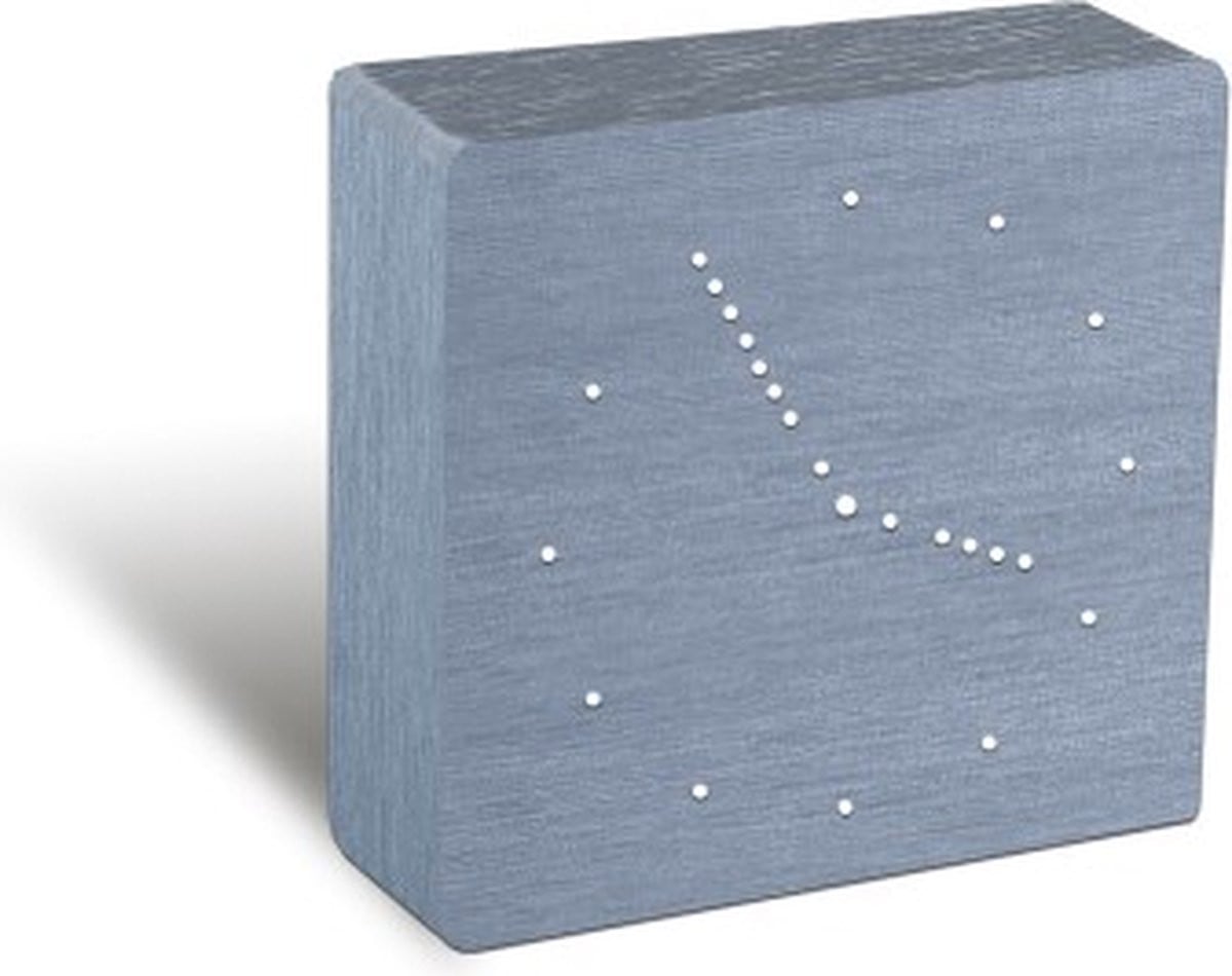 Gingko Analogue Click Clock Aluminium Klok