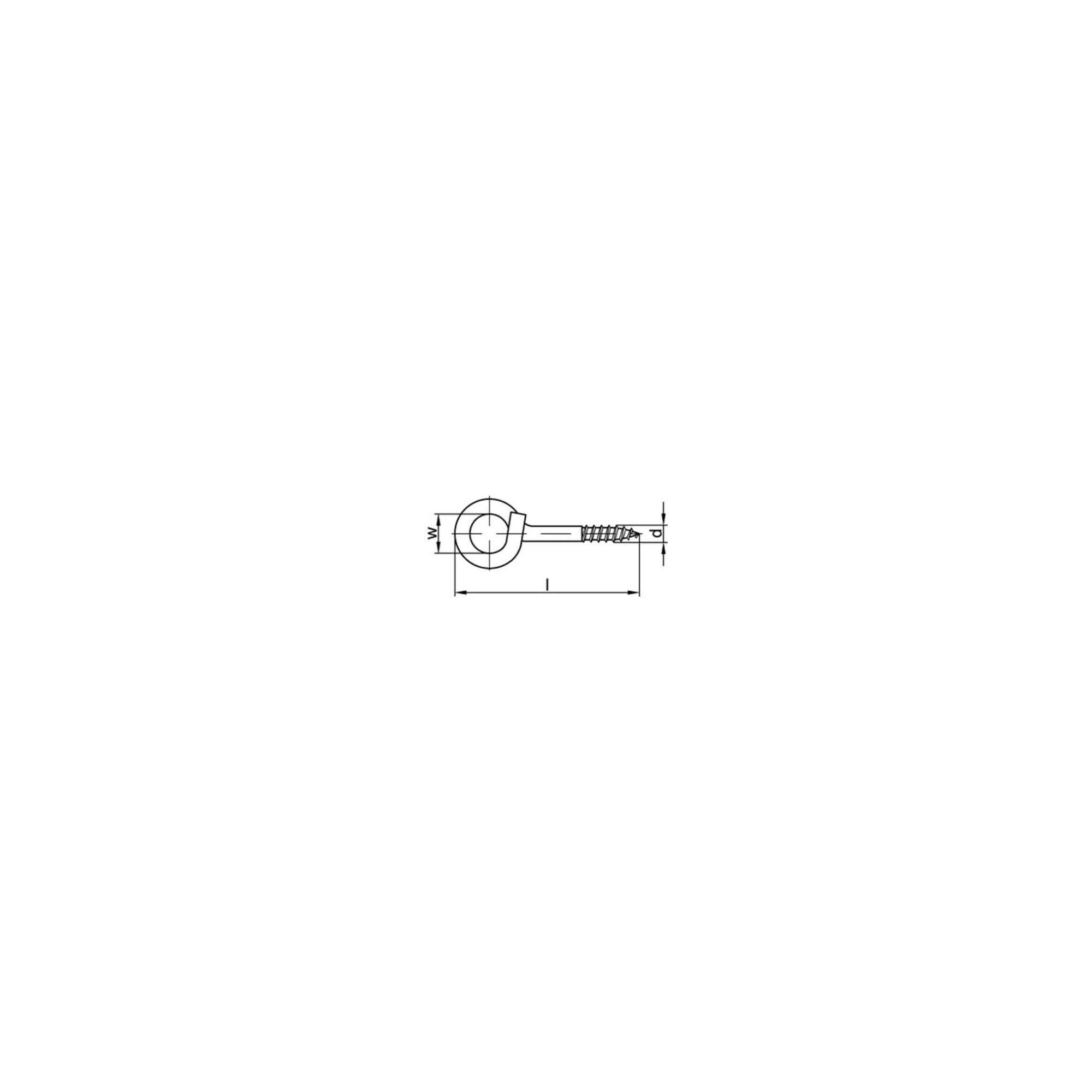 Starker Deckenhaken gewunden 10x22 Stahl galvanisch verzinkt ; Industrial Quality Supplies (881440100100140)
