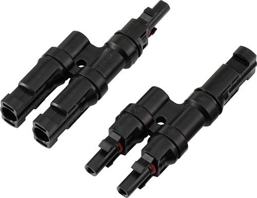 TRU COMPONENTS 2 fach PV-Abzweigverbinder-Set TC-13805792 Schwarz Inhalt: 2St.