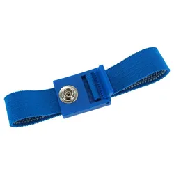 SAFEGUARD ESD-Armband, 7 mm Druckknopf, verzahnter Verschluss, hellblau, 220 mm