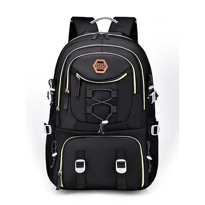 Herren-Rucksack mit großer Kapazität, USB-Ladefunktion und Schuhfach, wasserabweisender Oxford-Schulrucksack für Studenten und Outdoor-Reisen