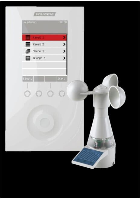 WAREMA Commande Wisotronic 1 canal encastrée blanche avec station météo 1002840 (1002840)