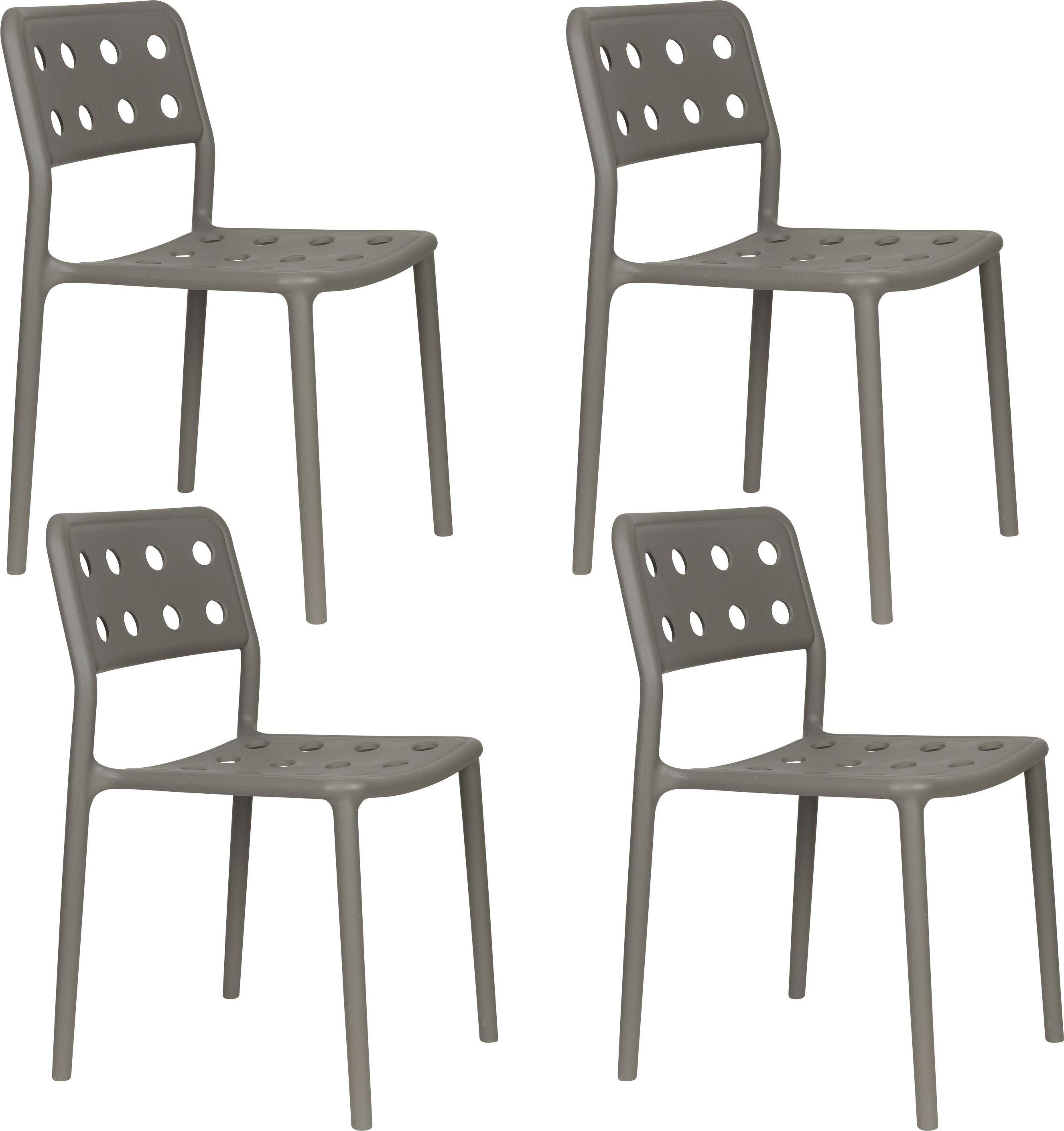 Housecraft Living Serra Gartenstuhl Grau - 4 er Set