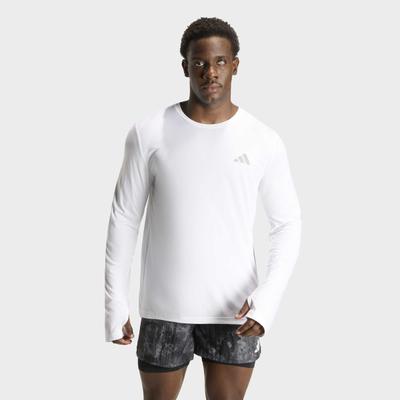 Laufshirt ADIDAS PERFORMANCE "ADI365 RUNNING ESSENTIALS", Herren, Gr. XXL, weiß, Obermaterial: 100% Polyester, Rundhals, Shirts Laufshirt, für Erwachsene, sportlicher Stil, aus Polyester